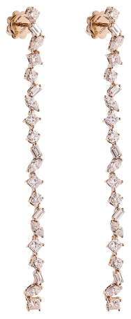 Серьги Damiani Fantasy Cut Розовое золото