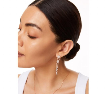 Серьги BeeGoddess Honeycomb Розовое золото