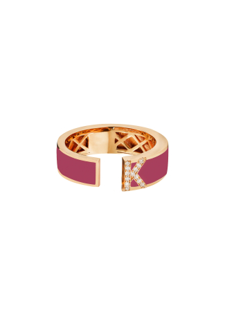 Кольцо RF Enamel Розовое золото