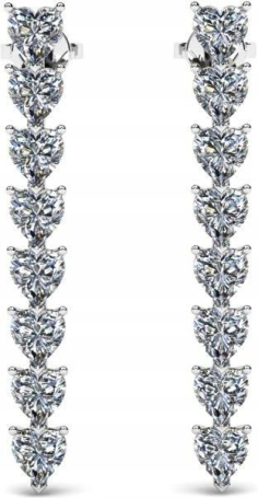 Серьги Damiani Timeless classico Белое золото