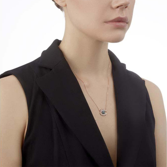 Колье BeeGoddess Eye Light Розовое золото