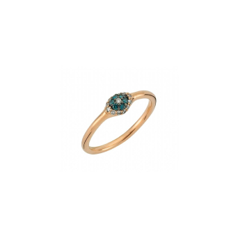 Кольцо BeeGoddess Eye Light Розовое золото