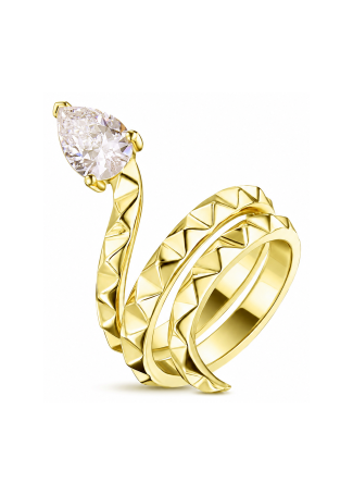Кольцо Geoma Snake Джеома Серебро