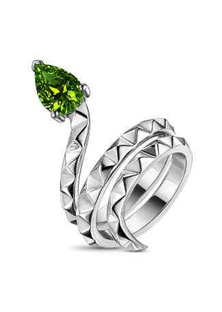 Кольцо Geoma Snake Джеома Серебро