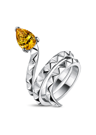 Кольцо Geoma Snake Джеома Серебро