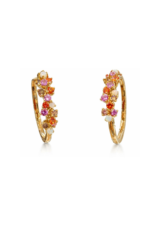 Earrings Damiani Mimosa Flexi White Gold, Yellow Gold