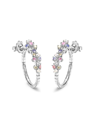 Earrings Damiani Mimosa Flexi White Gold, Yellow Gold