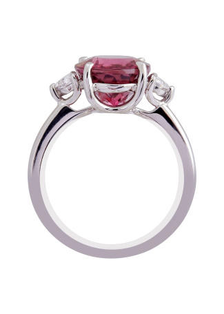 Сақина Crivelli Solitaire crv Ақ алтын