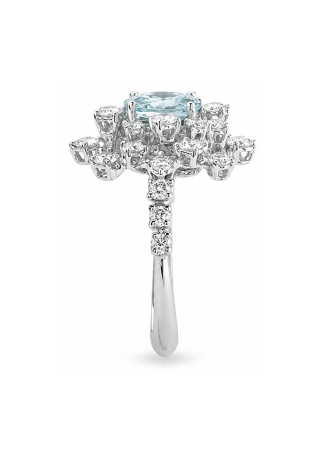 Сақина Damiani Mimosa Ақ алтын