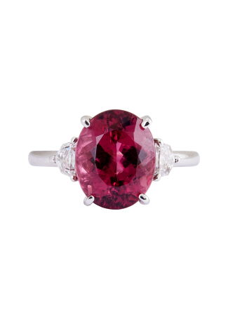 Сақина Crivelli Solitaire crv Ақ алтын