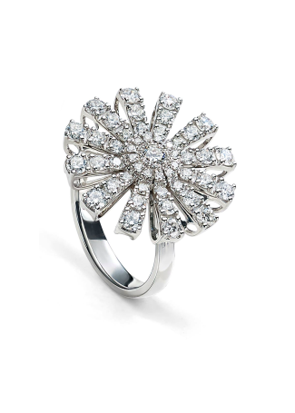 Кольцо Damiani Margherita Белое золото