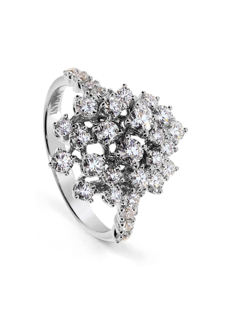 Damiani Mimosa Ring White Gold