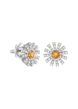 Серьги Damiani Margherita Белое золото