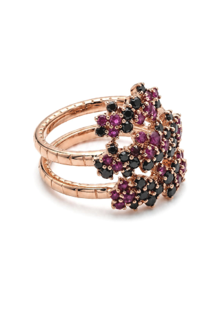 Damiani Mimosa Flexi Ring White Gold
