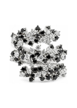 Кольцо Damiani Mimosa Flexi Белое золото