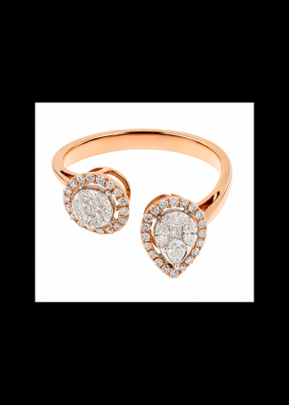 Ring RF Mosaic Rose Gold