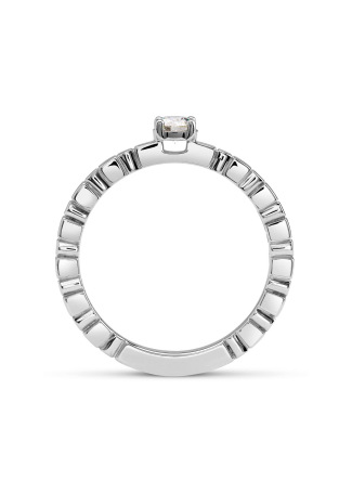 Кольцо Damiani Belle Epoque Bridal Белое золото