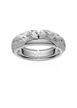 CarreraYCarrera жаңа Promesa жүзігі Ақ алтын