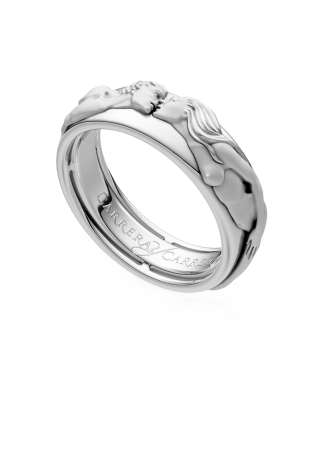 CarreraYCarrera жаңа Promesa жүзігі Ақ алтын