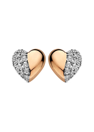 Tirisi Love сырғалары қызғылт алтын