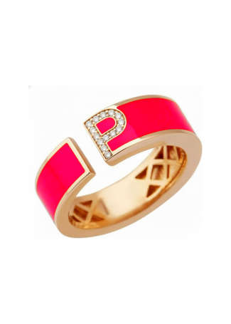 RF Enamel Ring Rose Gold