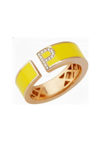 RF Enamel Ring Rose Gold
