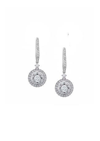 Серьги Crivelli Style Белое золото
