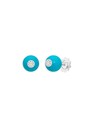 Серьги Utopia Dots Белое золото