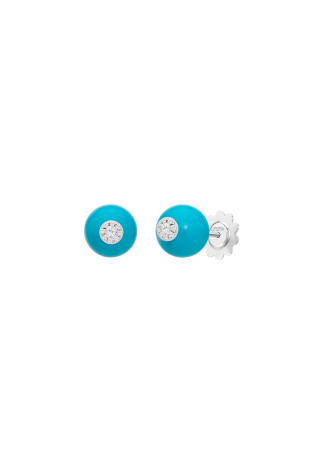 Серьги Utopia Dots Белое золото