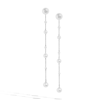 Серьги Utopia Dots Белое золото