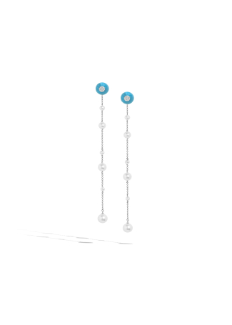 Серьги Utopia Dots Белое золото
