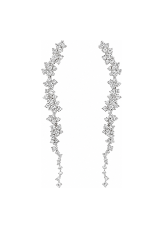 Earrings Damiani Mimosa White Gold, Yellow Gold