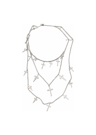 Bracelet, Pin, Necklace Axenoff Daggers Silver