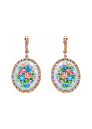 Axenoff Earrings Bouquet Silver