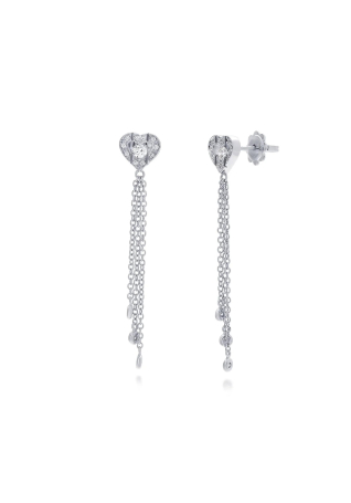 Серьги Damiani Belle Epoque Белое золото