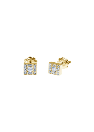 Серьги Damiani Belle Epoque Желтое золото