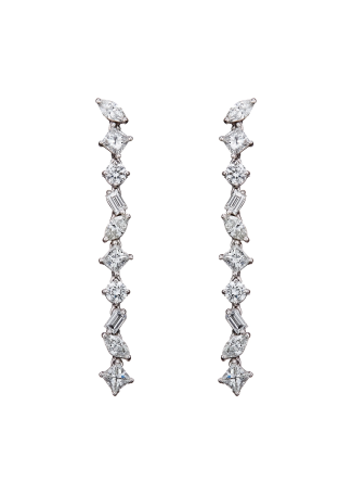 Серьги Damiani Fantasy Cut Белое золото