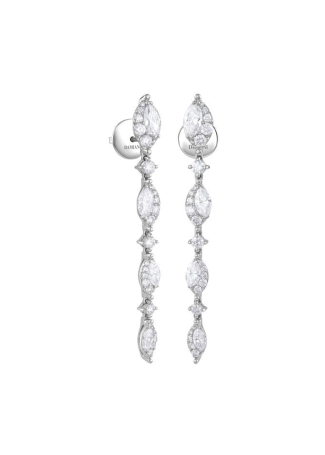 Сырға Damiani Emozioni d Ақ алтын