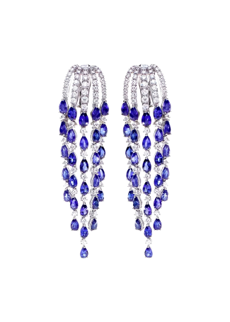 Серьги Damiani Sorgente Белое золото