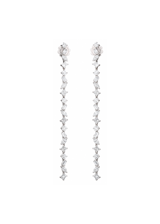 Сырға Damiani Fantasy Cut Ақ алтын
