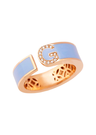 Сақина RF Enamel Қызғылт алтын