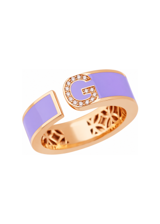 Сақина RF Enamel Қызғылт алтын