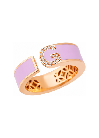 Сақина RF Enamel Қызғылт алтын
