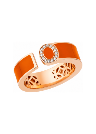 Сақина RF Enamel Қызғылт алтын