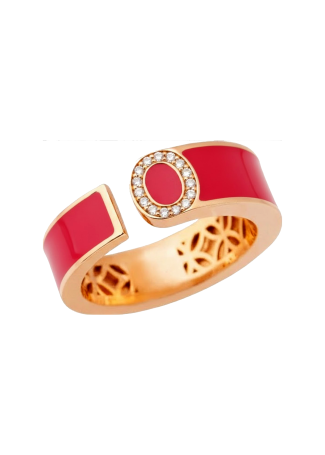 Сақина RF Enamel Қызғылт алтын