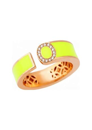 Сақина RF Enamel Қызғылт алтын