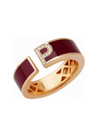 Сақина RF Enamel Қызғылт алтын