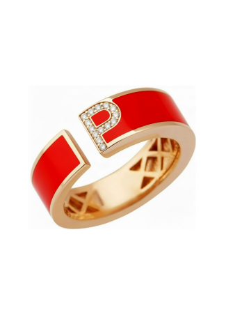 Сақина RF Enamel Қызғылт алтын