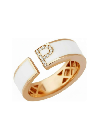 Сақина RF Enamel Қызғылт алтын