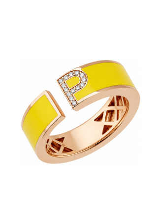 Сақина RF Enamel Қызғылт алтын